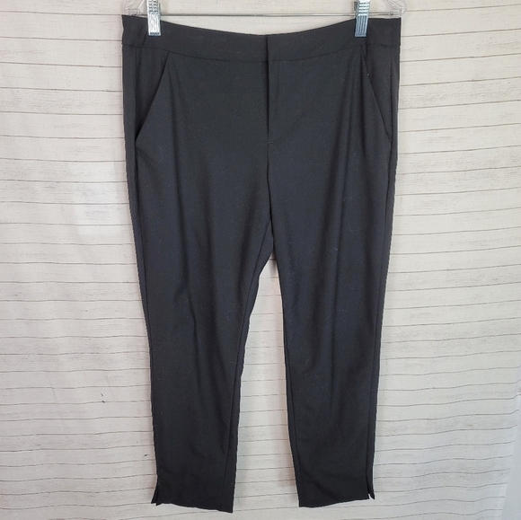 EVERLANE 95% WOOL BLACK STRAIGHT LEG TROUSERS, SZ 10 - Picture 2 of 11